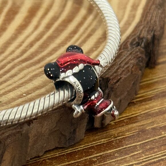 Pandora Minnie Mouse Holiday Charm Sterling silver Jewelry - Picture 3 of 4